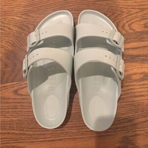 Birkenstock Light Blue Teal Sandals Slides Brand New Size 7.5 Womens
